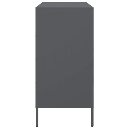 Skänk antracit 68x39x79 cm stål