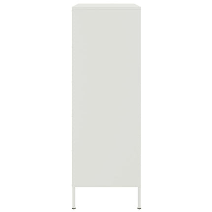 Högskåp vit 68x39x113 cm stål