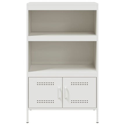 Högskåp vit 68x39x113 cm stål