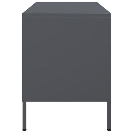 Tv-bänk antracit 68x39x50,5 cm stål