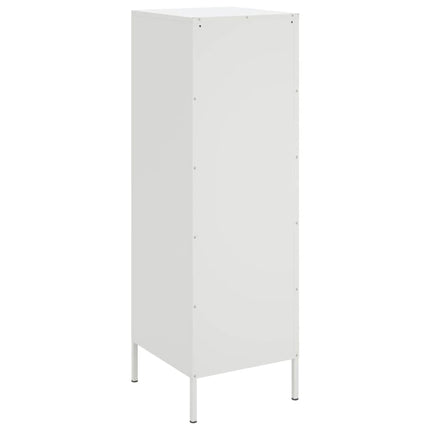 Högskåp vit 36x39x113 cm stål