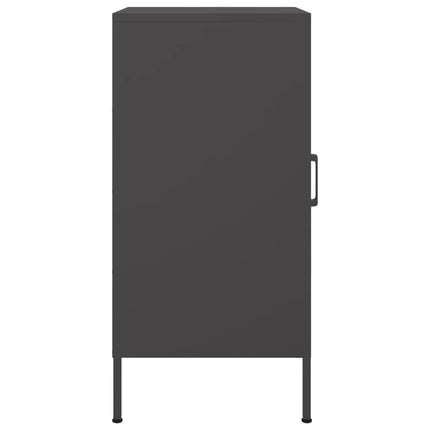 Skänk 2 st svart 36x39x79 cm kallvalsat stål