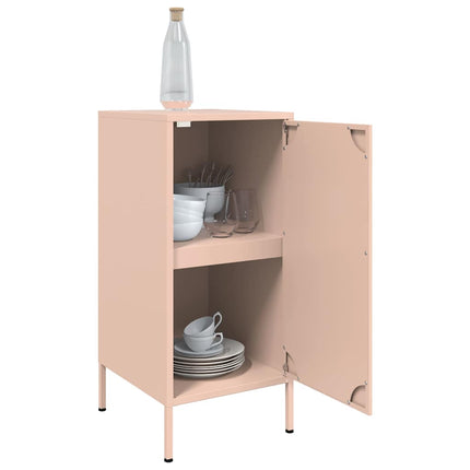 Skänk 2 st rosa 36x39x79 cm kallvalsat stål