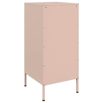 Skänk 2 st rosa 36x39x79 cm kallvalsat stål