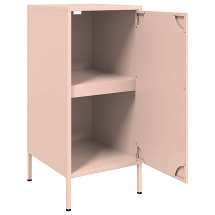 Skänk 2 st rosa 36x39x79 cm kallvalsat stål