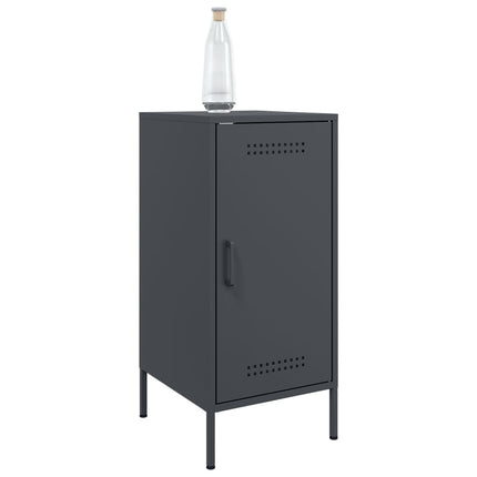 Skänk 2 st antracit 36x39x79 cm kallvalsat stål
