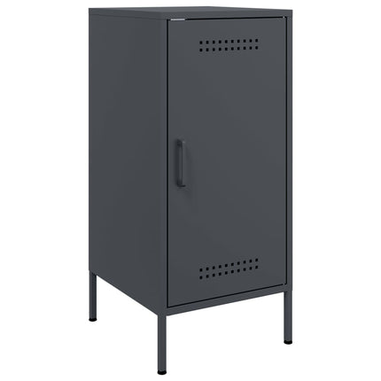 Skänk 2 st antracit 36x39x79 cm kallvalsat stål