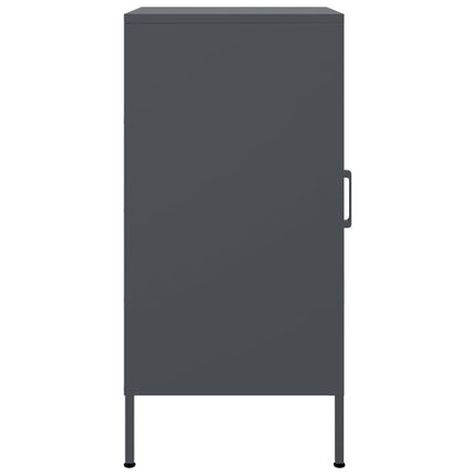 Skänk 2 st antracit 36x39x79 cm kallvalsat stål