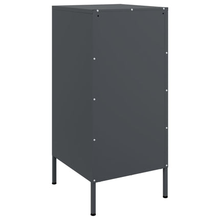 Skänk 2 st antracit 36x39x79 cm kallvalsat stål