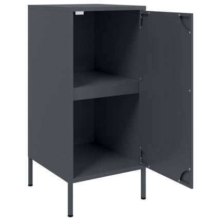 Skänk 2 st antracit 36x39x79 cm kallvalsat stål