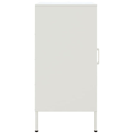 Skåp 2 st vit 36x39x79 cm stål