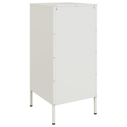 Skåp 2 st vit 36x39x79 cm stål