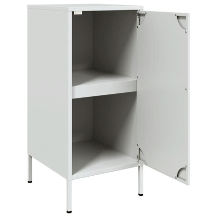 Skåp 2 st vit 36x39x79 cm stål