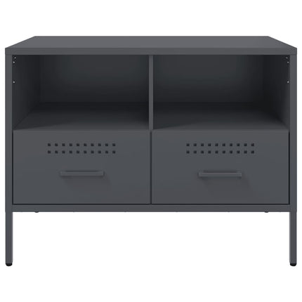 Tv-bänk antracit 68x39x50,5 cm stål