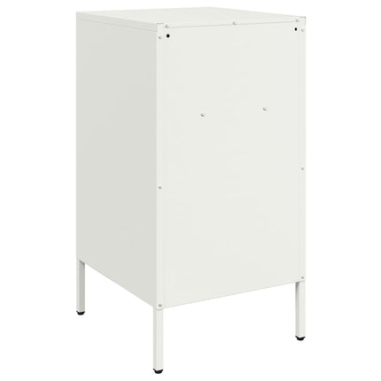Sängbord 2 st vit 36x39x68 cm stål