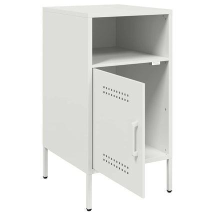 Sängbord 2 st vit 36x39x68 cm stål