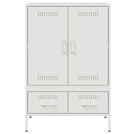 Högskåp vit 68x39x101,5 cm stål