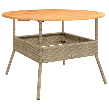 Soffgrupp för trädgården med dynor 2 delar beige konstrotting