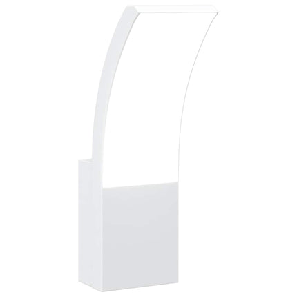 Utomhusvägglampa LED vit gjuten aluminium
