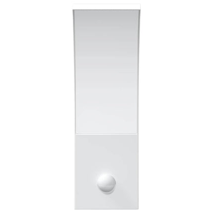 Utomhusvägglampor LED med sensorer 2 st vit gjuten aluminium