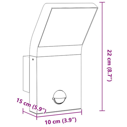 Utomhusvägglampor LED 2 st vit gjuten aluminium