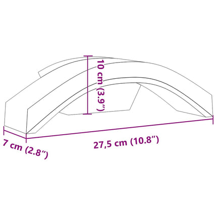 Utomhusvägglampor LED 2 st vit gjuten aluminium