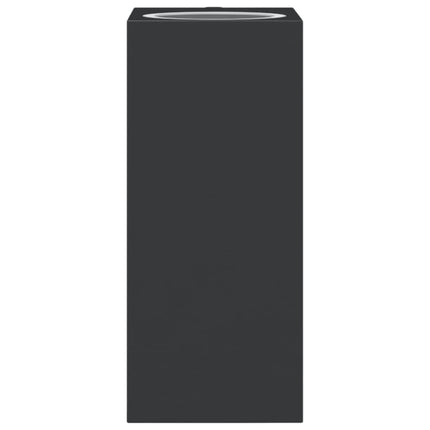 Utomhusvägglampor 2 st svart gjuten aluminium