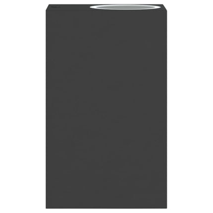 Utomhusvägglampor 2 st svart gjuten aluminium