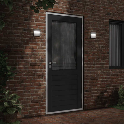 Utomhusvägglampa LED svart gjuten aluminium