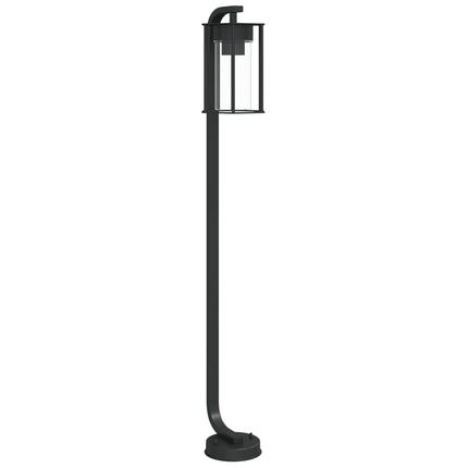 Utomhusgolvlampa svart 100 cm rostfritt stål