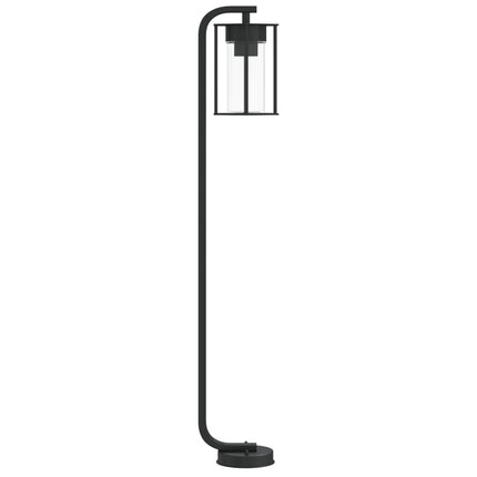 Utomhusgolvlampa svart 100 cm rostfritt stål