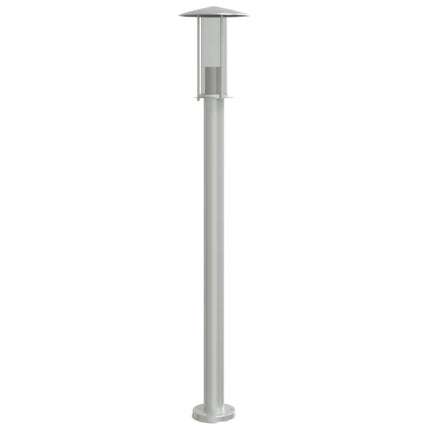 Utomhusgolvlampa silver 100 cm rostfritt stål