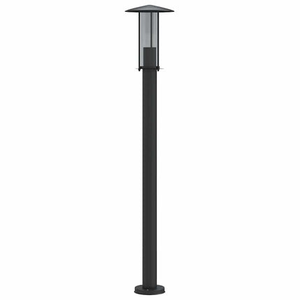 Utomhusgolvlampor 3 st svart 100 cm rostfritt stål