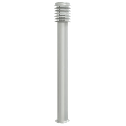 Utomhusgolvlampa silver 110 cm rostfritt stål