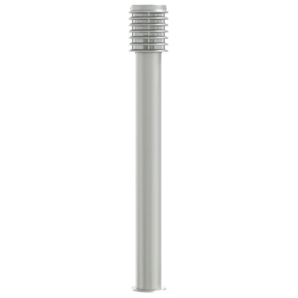 Utomhusgolvlampa silver 110 cm rostfritt stål