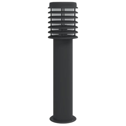 Utomhusgolvlampa svart 60 cm rostfritt stål