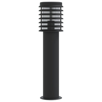 Utomhusgolvlampa svart 60 cm rostfritt stål
