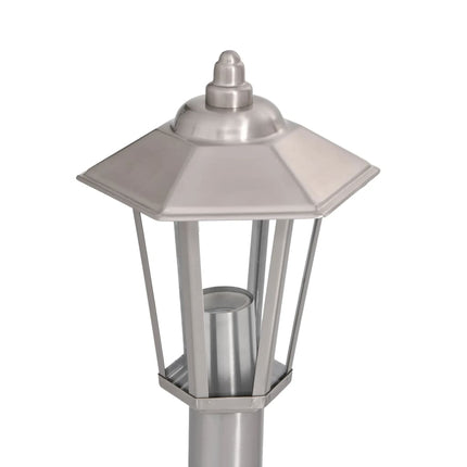 Utomhusgolvlampa silver 80 cm rostfritt stål