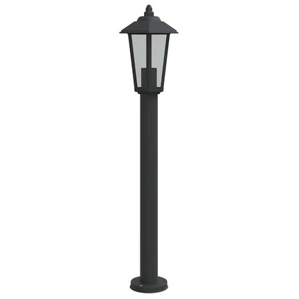 Utomhusgolvlampa svart 80 cm rostfritt stål