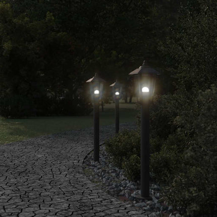 Utomhusgolvlampa svart 80 cm rostfritt stål