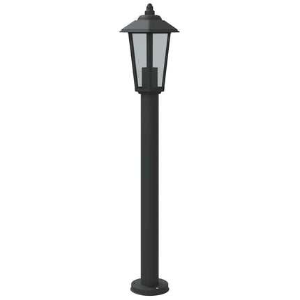 Utomhusgolvlampa svart 80 cm rostfritt stål