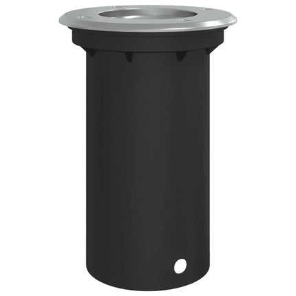 Marklampa för utomhusbruk rund svart 10,5x10,5cm aluminium