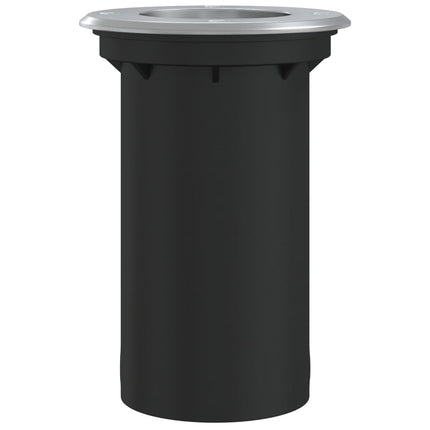 Marklampa för utomhusbruk rund svart 10,5x10,5cm aluminium