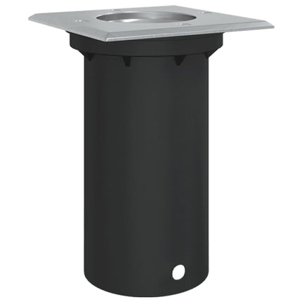 Marklampa för utomhusbruk kvadrat svart 10,5x10,5cm aluminium