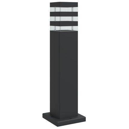 Utomhusgolvlampa svart 50 cm aluminium