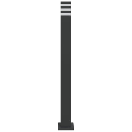 Utomhusgolvlampa svart 110 cm aluminium