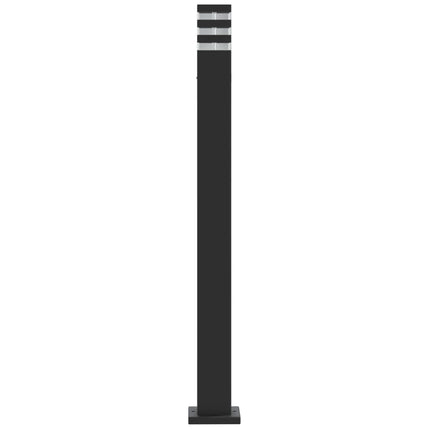 Utomhusgolvlampa svart 110 cm aluminium