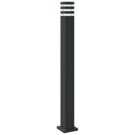 Utomhusgolvlampa svart 110 cm aluminium