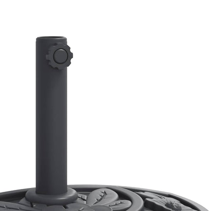 Parasollfot för Ø38 / 48 mm stolpar 9 kg halvrund