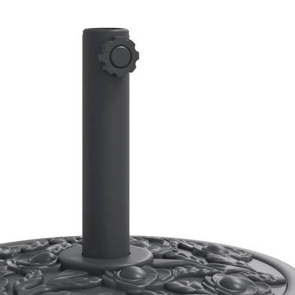 Parasollfot med hjul för Ø38 / 48 mm stolpar 27 kg rund